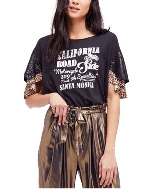RARE-Free People California Road Graphic Top - Brand New With Tags